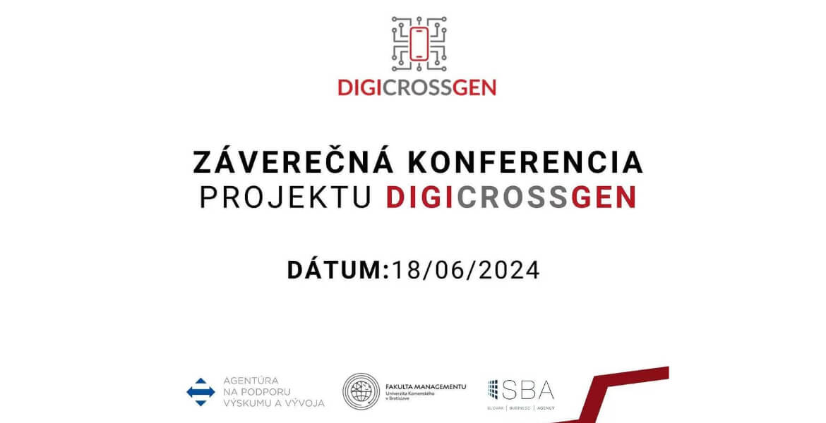 Pozývame vás na záverečnú konferenciu projektu DIGICROSSGEN
